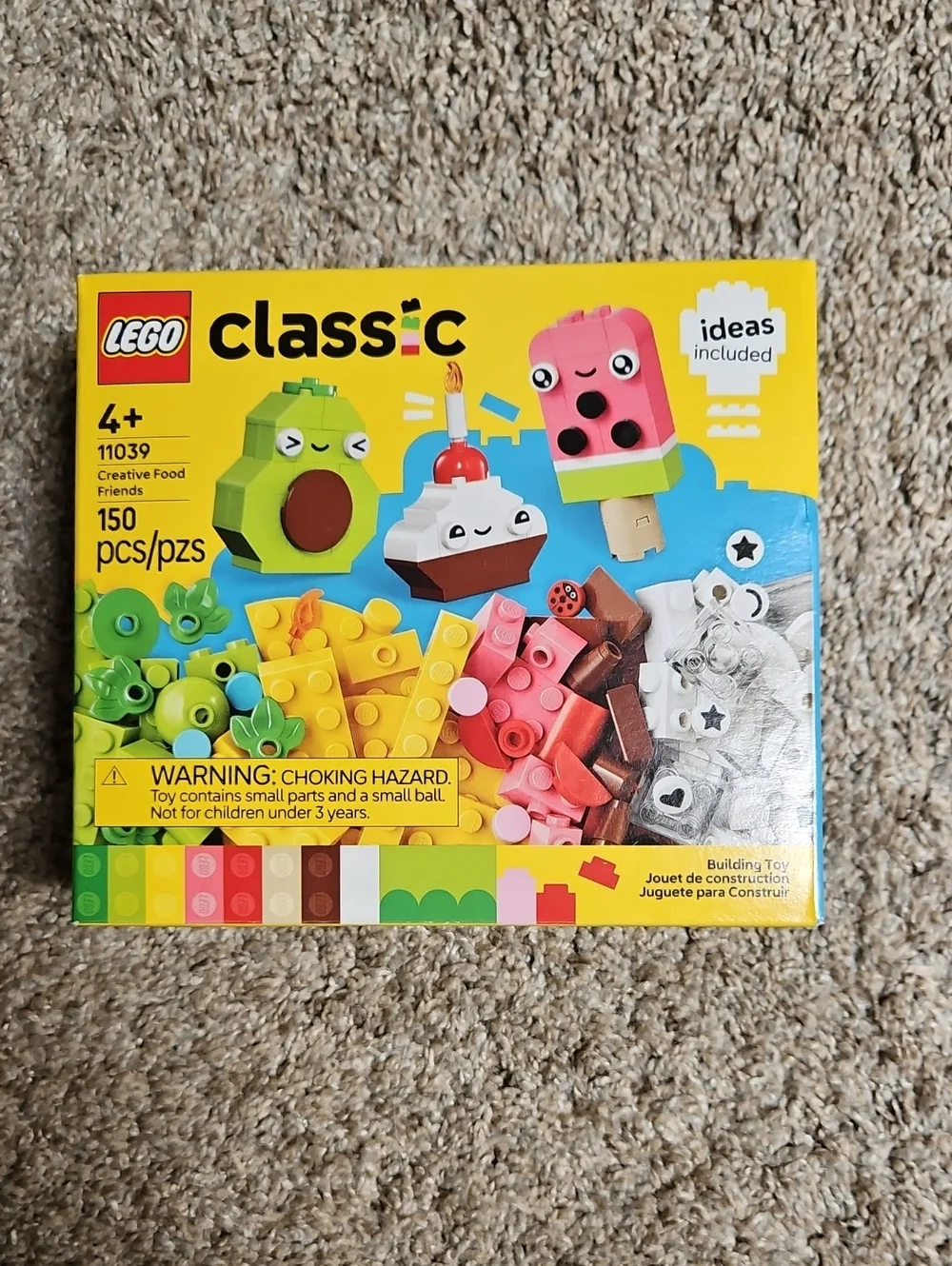 LEGO Classic Creative Food Friends - Pink, Yellow & Green Set